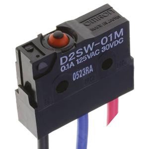 Omron D2SW-P01M Microschakelaar 30 V/DC 0.1 A 1x aan/(aan) 1 stuk(s) Bag