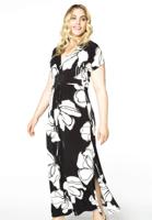 Yoek Maxi jurk ANNABEL | Zwart | Maat 54/56
