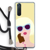 Ice cream: Sony Xperia 5 II Transparant Hoesje met koord