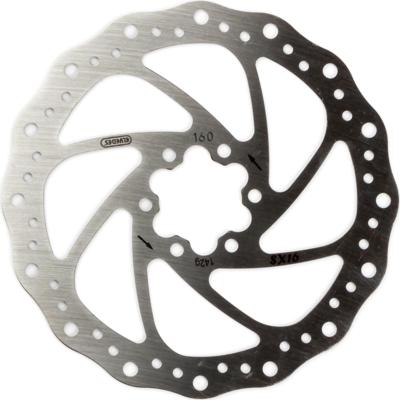 Elvedes Remschijf 160 mm 6 gaats staal zilver