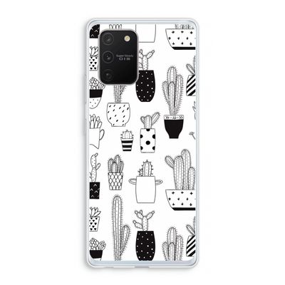 Cactusmotief: Samsung Galaxy S10 Lite Transparant Hoesje