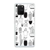 Cactusmotief: Samsung Galaxy S10 Lite Transparant Hoesje