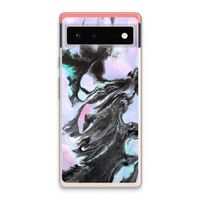 Pastel zwart: Google Pixel 6 Transparant Hoesje Pastel zwart: Google Pixel 6 Transparant Hoesje