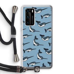 Narwhal: Huawei P40 Transparant Hoesje met koord