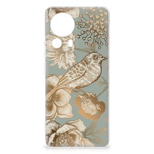 TPU Case voor Xiaomi 13 Lite Vintage Bird Flowers