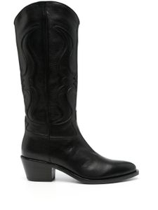 Sartore bottines 55 mm en cuir - Noir