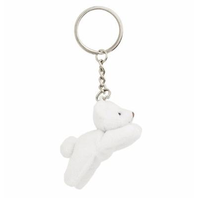 Nature Planet pluche IJsbeer knuffel sleutelhanger - 8x - wit - 6 cm - Speelgoed dieren sleutelhange Nature Planet pluche IJsbeer knuffel sleutelhanger - 8x - wit - 6 cm - Speelgoed dieren sleutelhange