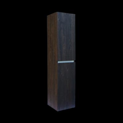 Kolomkast Sanilux Trendline Met Greeplijst Aluminium 160x35x35 cm Brown Oak Sanilux