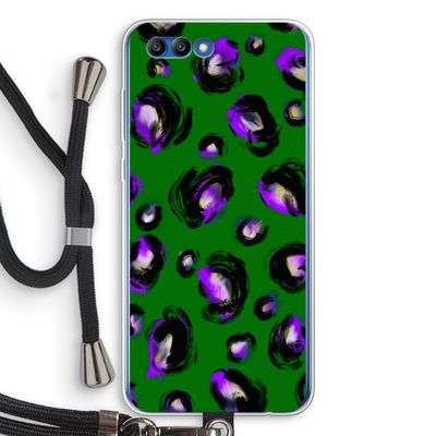 Green Cheetah: Honor 10 Transparant Hoesje met koord