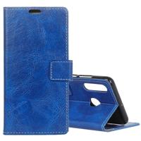 Retro Crazy Horse textuur horizontale Flip lederen case voor Huawei P30 lite met portemonnee & houder & kaartsleuven & fotolijstjes (blauw)