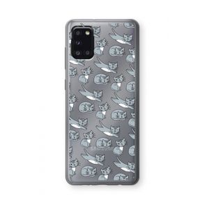 Poezen: Samsung Galaxy A31 Transparant Hoesje