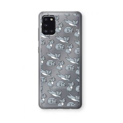 Poezen: Samsung Galaxy A31 Transparant Hoesje