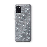 Poezen: Samsung Galaxy A31 Transparant Hoesje