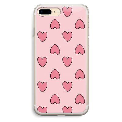 Ondersteboven verliefd: iPhone 7 Plus Transparant Hoesje