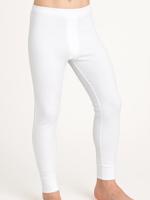 Heren pantalon wit met gulp M3400 - Lange heren onderbroek katoen - Met sluiting