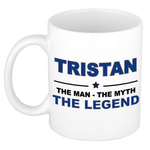 Tristan The man, The myth the legend cadeau koffie mok / thee beker 300 ml   -