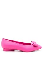 Ferragamo ballerines Viva en cuir à détail de nœud - Rose