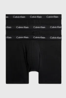 Calvin Klein 3-Pack Heren Boxershorts - Boxer Brief Black - Katoenen mannen boxers - Lange pijpjes - Calvin Klein underwear