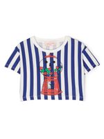 Weekend House Kids. t-shirt en coton biologique à rayures - Bleu