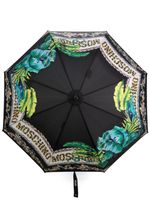 Moschino parapluie à imprimé graphique - Noir