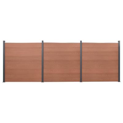 Schuttingpaneelset 526x186 cm HKC bruin