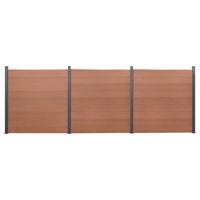 Schuttingpaneelset 526x186 cm HKC bruin