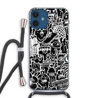 Vexx Black Mixtape: iPhone 12 Transparant Hoesje met koord