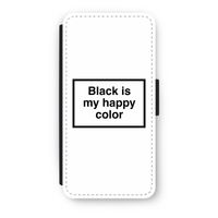 Black is my happy color: iPhone SE 2020 Flip Hoesje