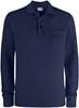 Clique 028235 Basic Polo LS Pocket - Dark Navy - M