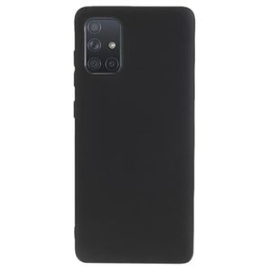 Anti-Vingerafdruk Mat Samsung Galaxy A71 TPU Hoesje - Zwart