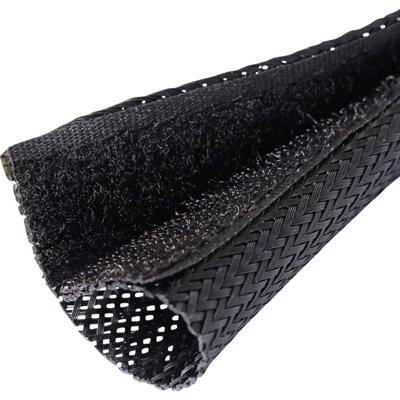 Quadrios 25CA482 25CA482 Gevlochten slang Zwart PET 30 tot 40 mm per meter