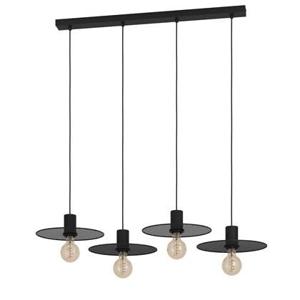 EGLO Ikeston Hanglamp - E27 - 98 cm - Zwart - Staal