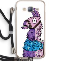Lama: Samsung Galaxy J3 (2016) Transparant Hoesje met koord