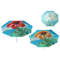 Strandparasol Ø 140 cm SPF50+ Bloem