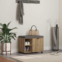 Halbank met kussen Effen Artisan Eiken 60 x 38 x 46 cm