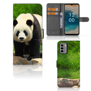 Nokia G22 Telefoonhoesje met Pasjes Panda