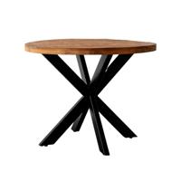 Eettafel Thijs Rond Mangohout Ø130cm - Giga Meubel