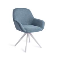 Jesper Home Eetkamerstoel 'Kushi' Turn White, kleur Ocean Eyes