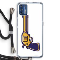 Pew Pew Pew: Motorola Moto G9 Plus Transparant Hoesje met koord
