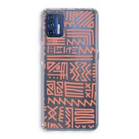 Marrakech Pink: Motorola Moto G9 Plus Transparant Hoesje