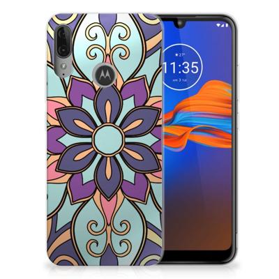 Motorola Moto E6 Plus | TPU Case | Purple Flower