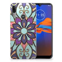 Motorola Moto E6 Plus | TPU Case | Purple Flower