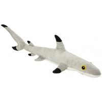 Nature Planet Pluche Zwartpunt rifhaai knuffel - grijs - 110 cm - Haaien - Vissen