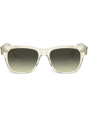 Oliver Peoples lunettes de soleil Birell à monture carrée - Marron