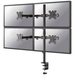 Neomounts FPMA-D550D4BLACK Monitor-tafelbeugel 4-voudig 33,0 cm (13) - 81,3 cm (32) Zwart Kantelbaar, Roteerbaar, Zwenkbaar