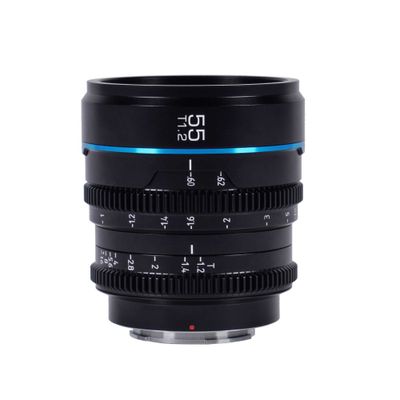 Sirui Nightwalker Series 55mm T1.2 S35 Manual Focus Cine Lens RF Mount, zwart