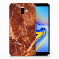 Samsung Galaxy J6 Plus (2018) TPU Siliconen Hoesje Marmer Bruin