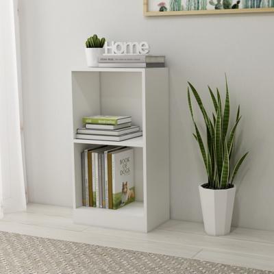 Boekenkast 40x24x75 cm bewerkt hout wit