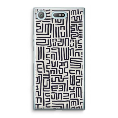 Moroccan Print: Sony Xperia XZ1 Compact Transparant Hoesje