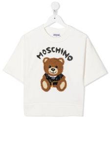 Moschino Kids t-shirt à logo imprimé - Blanc